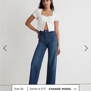 Madewell perfect vintage wide leg jeans